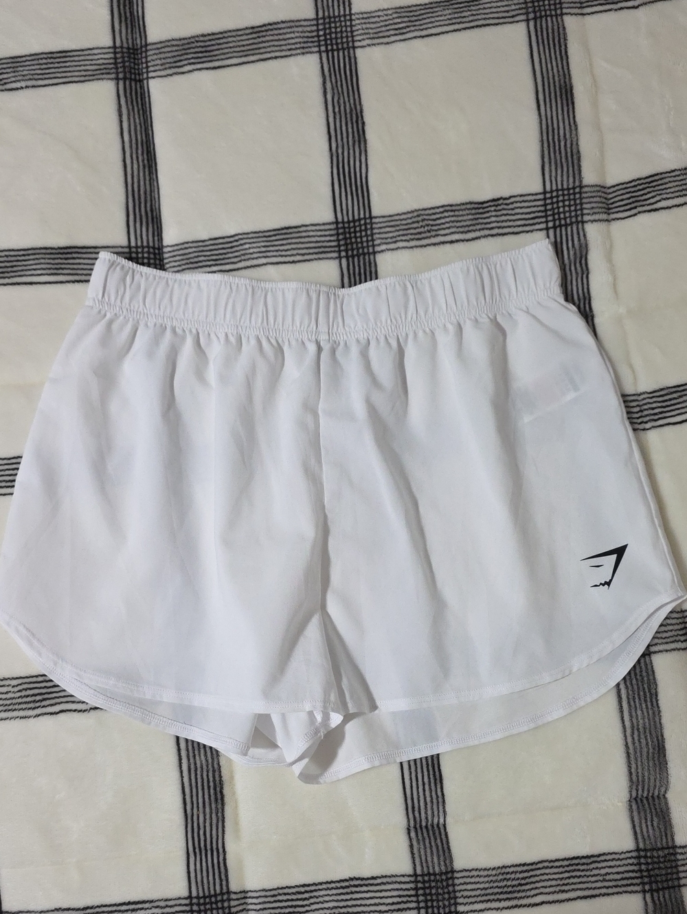 Gymshark White Women’s Athletic Running Shorts